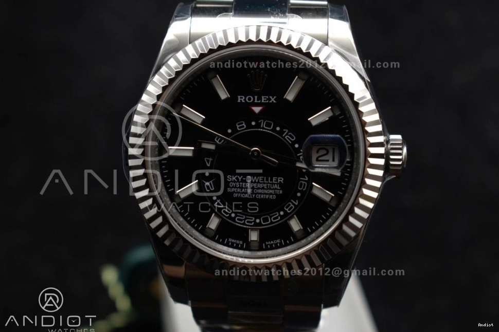 1:1 904L A 326934 SS Black Sky-Dweller SS ZF Best on Edition Dial 1087 EasyCare Bracelet 0719